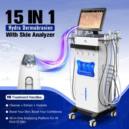 Hydradermabrazja urądzenie kombinowane 15 w 1